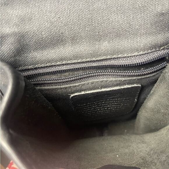 Brighton Black Leather Crossbody Bag with Silver Heart Charm & Silver Accents - Picture 10 of 11